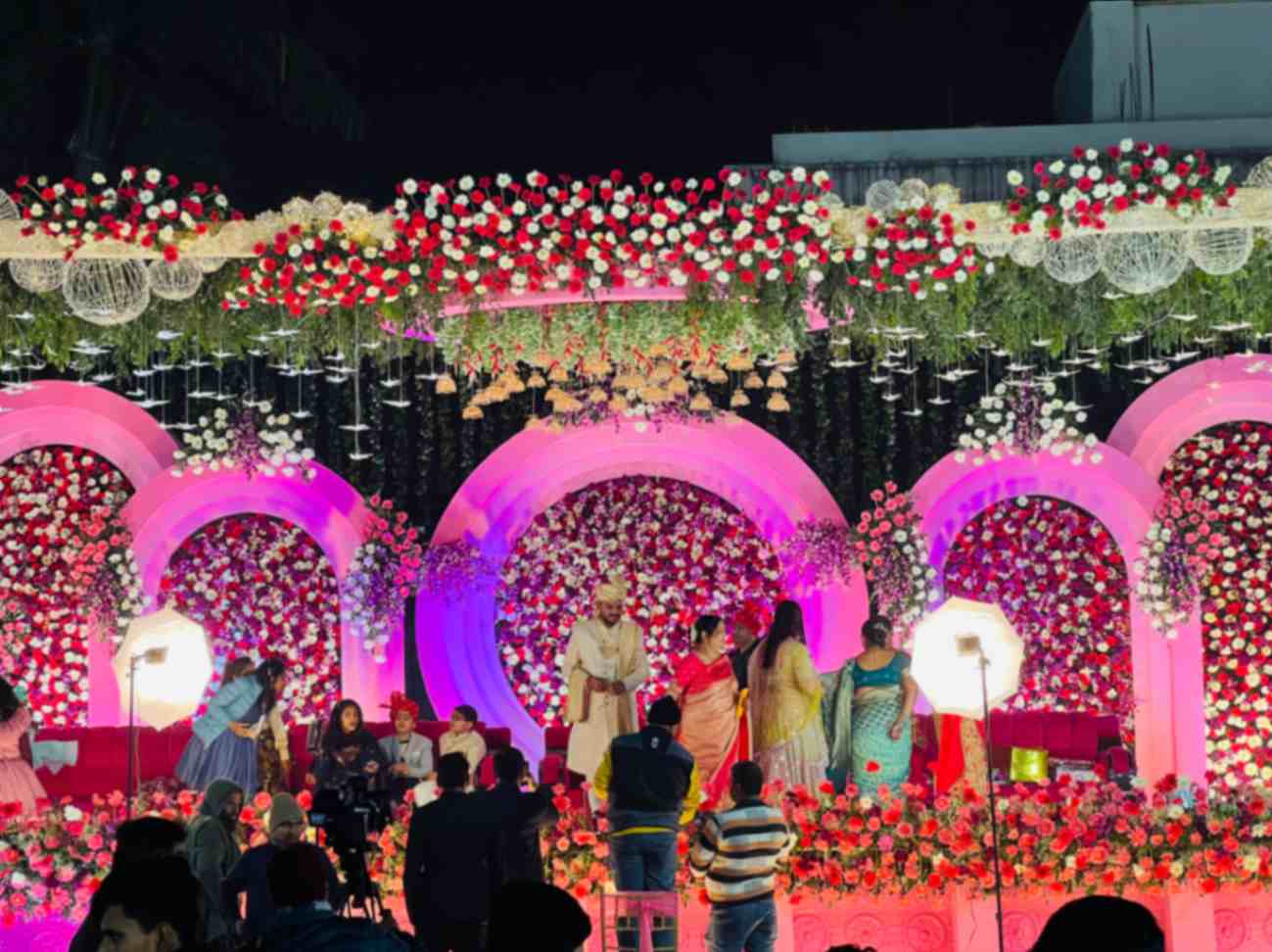 Image of a beautifully decorated wedding venue